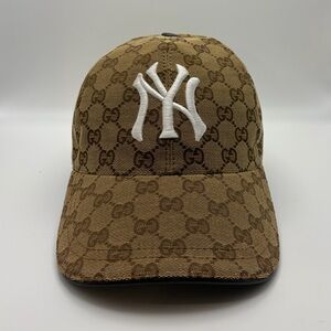 NEW Brown NY Logo Monogram Dad Hat (M)